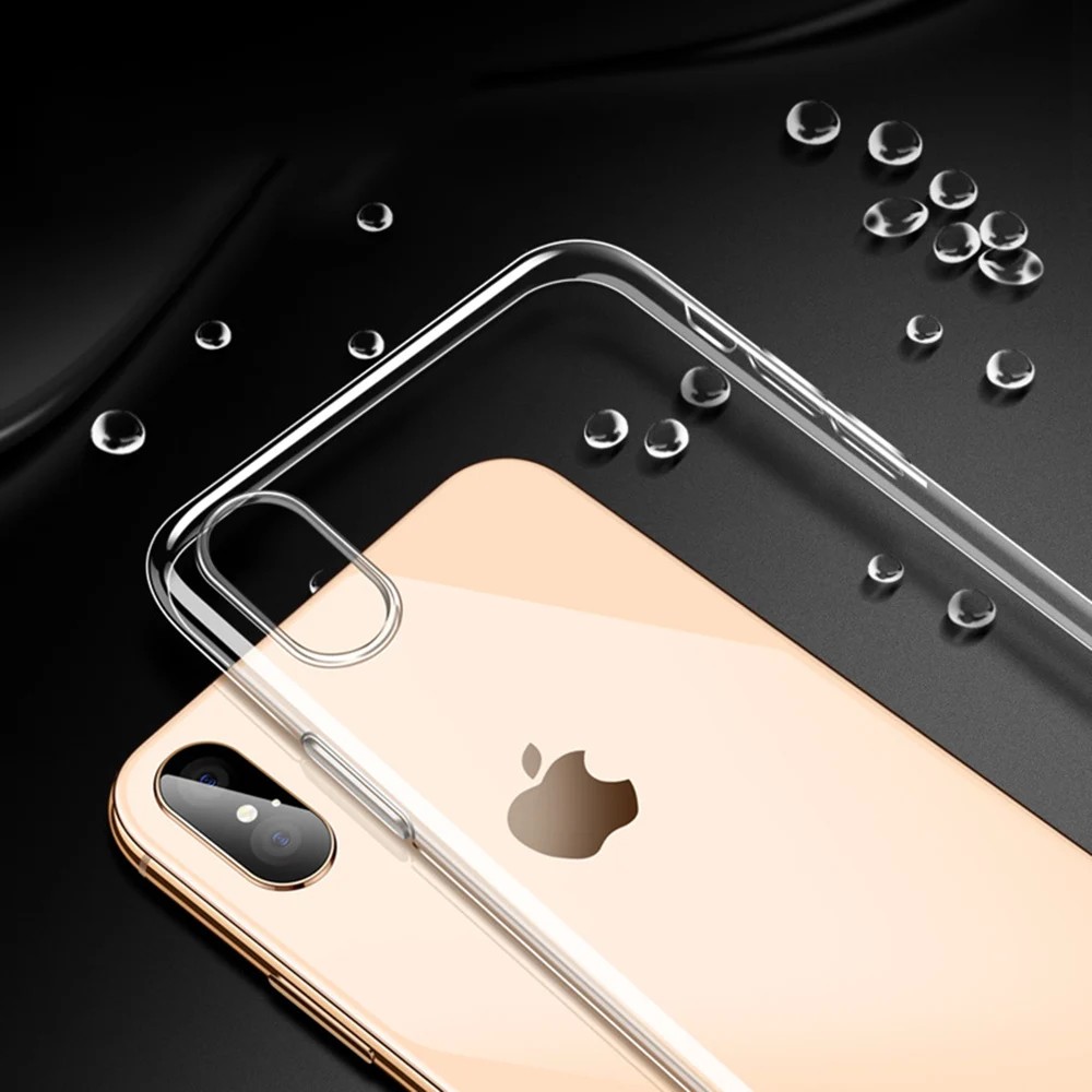 Противоударный Прозрачный чехол для телефона iPhone 6S 8 7 6 Plus мягкий ТПУ X XS max XR