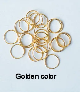 200 шт 11 мм хромированные 304 кольца из нержавеющей стали хрустальные для люстр шариковые детали бусины аксессуары для занавесок соединительные Восьмиугольные бусины - Цвет: Golden color