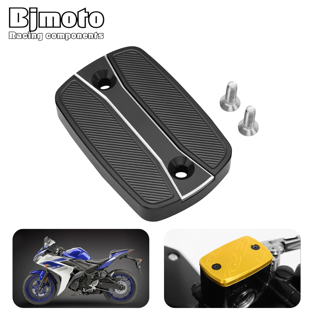 

BJMOTO Motorcycle Front Brake Fluid Reservoir Cover Cap For Yamaha YZF-R3 YZF R25 R 3 R 25 r3 r25 2015 2016 2017 2018