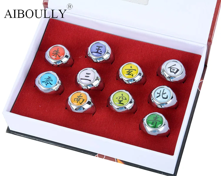 Animation Collectables Anime Naruto Shippuden Akatsuki Members Cosplay Yu Ring Collectibles Gift Collectables Sloopy In