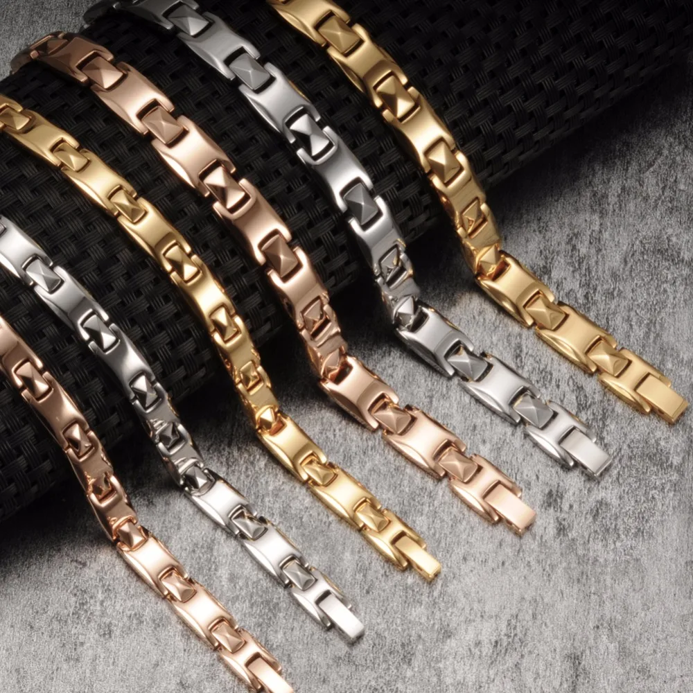 Braccialetti A Catena Magnetica In Oro Argento Uomo Gioielli Con Braccialetti In Acciaio Inossidabile Con Fascino Potente Da 5,45 € | DHgate - Foto 6