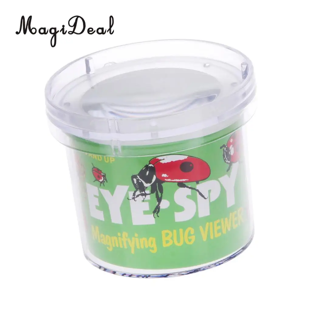 MagiDeal Insect Viewer Locket Box Jar Magnifier Bug Magnifying Loupe Watch Children Toy for School Experiment Hiking Camping