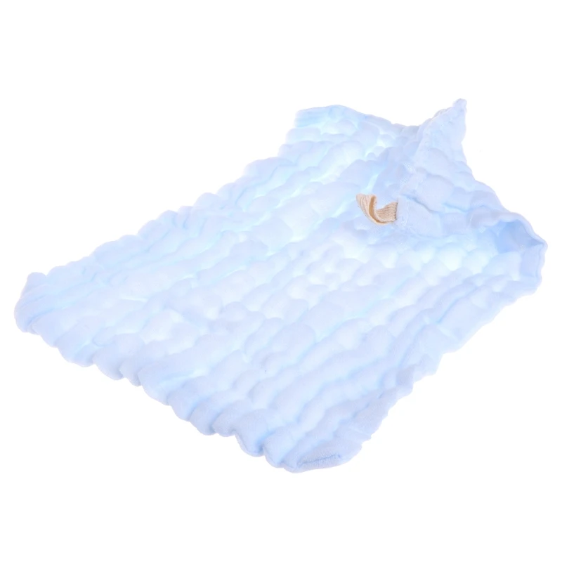 Мягкий хлопковый носовой платок для новорожденных, полотенце, салфетка для кормления - Цвет: Синий
