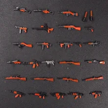 28pcs Moc WW2 Army Military weapon Guns Mini building blocks brick Figures toys for children