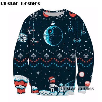 

PLstar Cosmos Merry christmas for you Men/Women 3d Sweatshirt Christmas Festival print harajuku casual Pullover