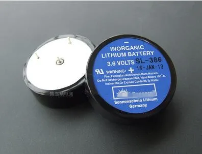

2PCS SL-386 SL386 386 3.6V 1/6D 1700mAh Buckle type lithium battery