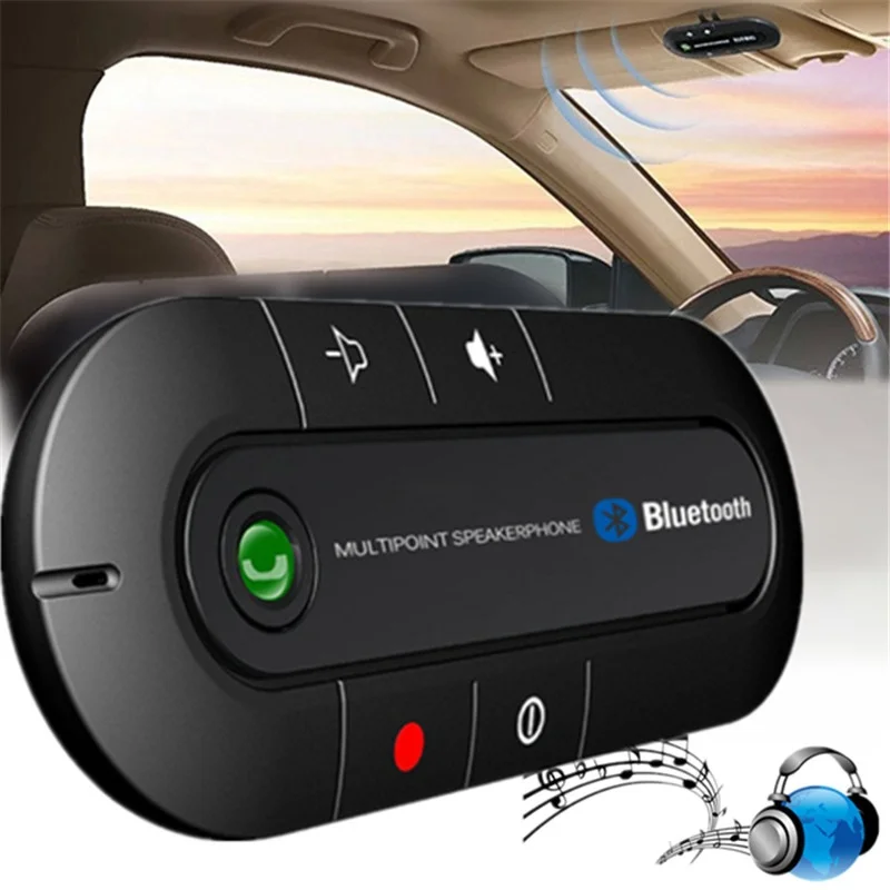 Автомобильный беспроводной комплект громкой связи, Bluetooth, MP3 плеер, многоточечный динамик для Android и iPhone, автомобильный Bluetooth, авто