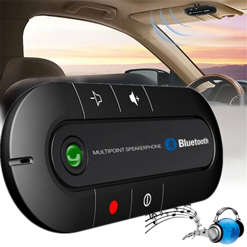 Car Wireless Handsfree Bluetooth Kit MP3 Player Multipoint Speaker For