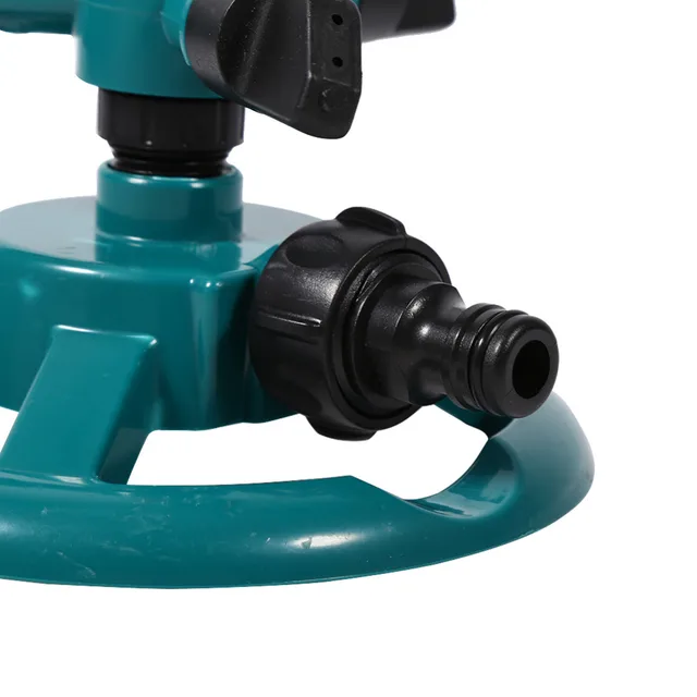 Garden Watering Systems 360 Degree Automatic Rotating Watering Sprinkler Irrigation System 3 Nozzle Pipe Hose Garden Tools
