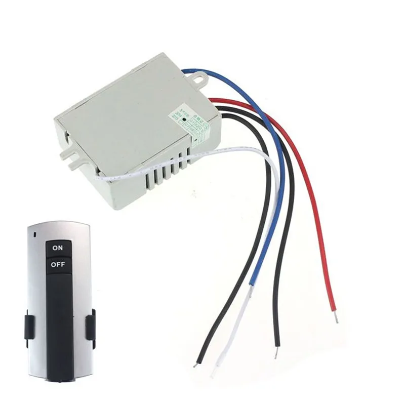 

New Qualified 220V Wireless 1Way LED Lamp Light Remote Control Switch ON/OFF Anti-interference Drop Ship D36Au1