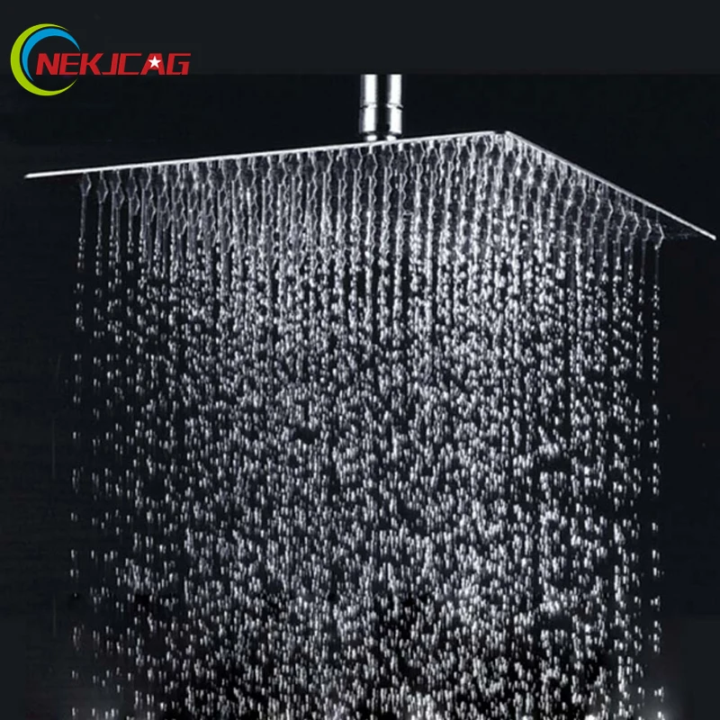 Us 6 0 40 Off Multiple Sizes Options Retail Polished Chrome Finish Bathroom Square Rain Shower Head Ceiling Wall Top Sprayer In Shower Heads From
