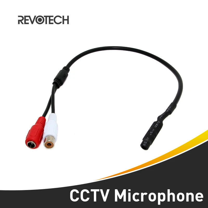 

Mini Audio CCTV Microphone Surveillance Wide Range Audio Sound Pickup Monitor for Security Camera