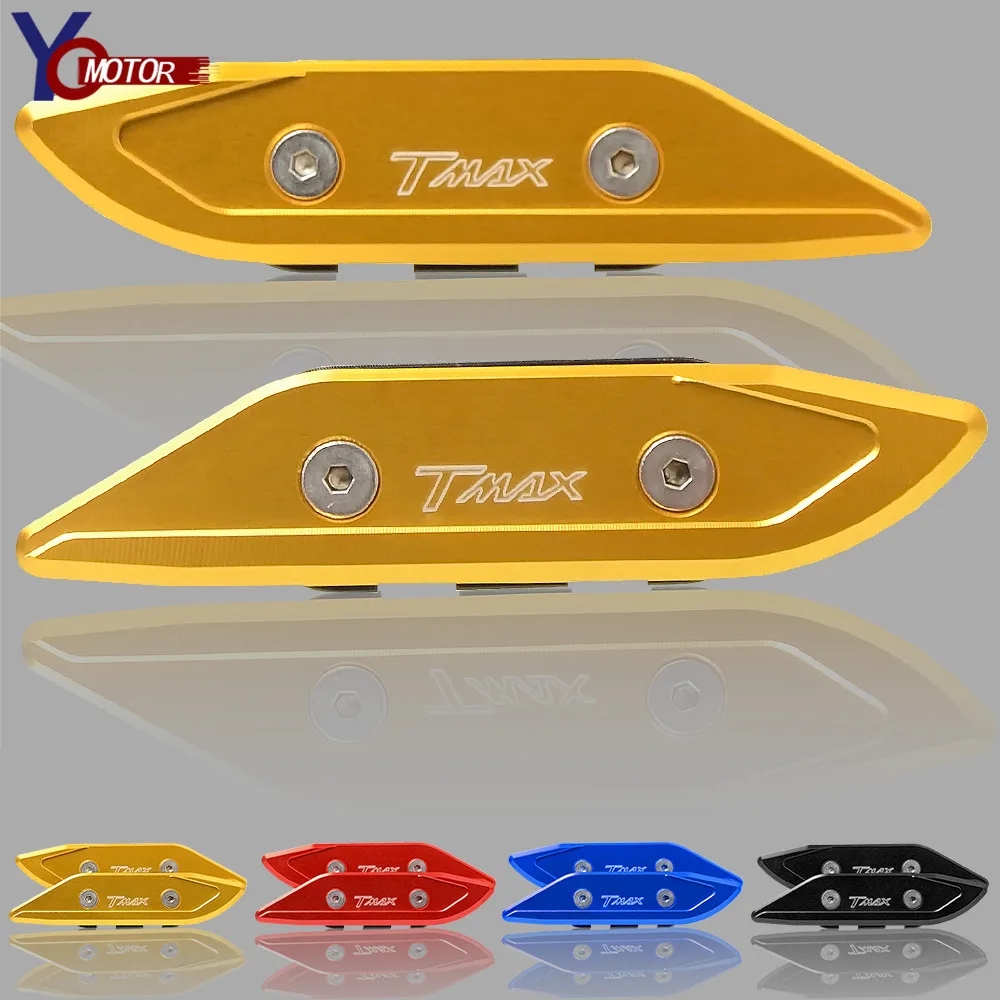 

TMAX Motorcycle Windshield Rear View Side CNC Aluminum Mirrors Bracket Hole Cap Clamp Cover For Yamaha TMAX T-MAX 530 sx/dx