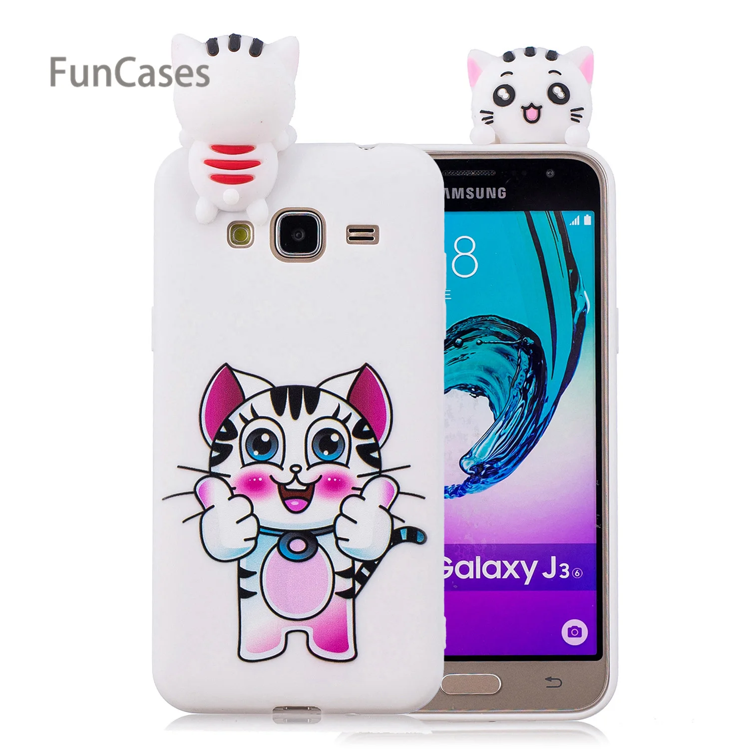 Красивый панда чехол для телефона с рисунками покрытие samsung J3 Мягкий силиконовый