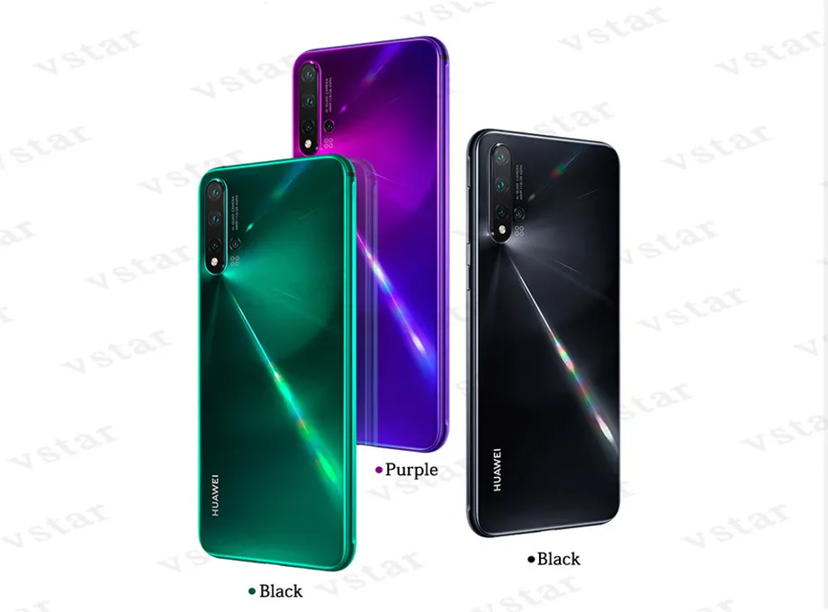 HuaWei Nova 5, мобильный телефон, 6,39 дюймов, экран, отпечаток пальца, 8 ГБ, 128 ГБ, Kirin 810, четыре ядра, Android 9,0, GPU Turbo, 40 Вт, SuperCharge