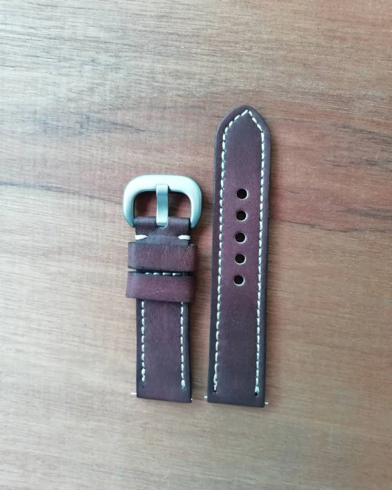 Onthelever leather retro handmade strap high leather 20mm/22mm first layer cowhide handmade color retro strap feel super leather