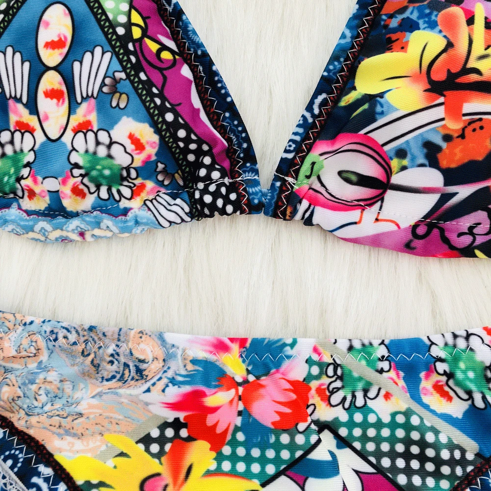 Women Bandage Micro G-String Bikini Set Bra Thong Sexy Push up Swimwear Bathing Swimsuit Summer Holiday 2Pcs Bathing Suit