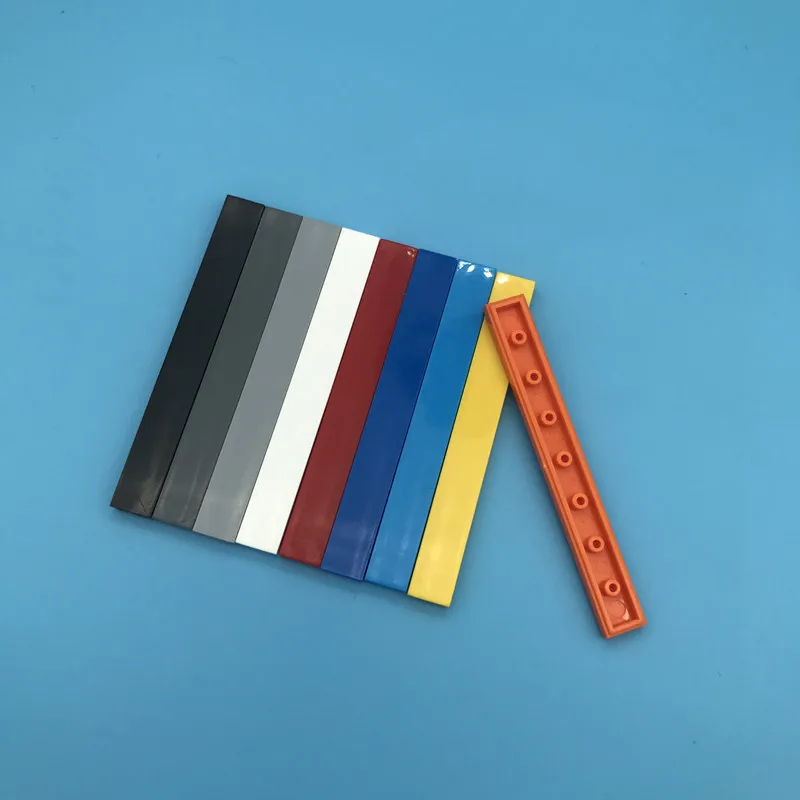 

30Pcs/Lot Tile 1x8 with Groove Tablet MOC Brick Parts Building Kits Blocks DIY Toys Compatible with Major Brands Assembles Parts