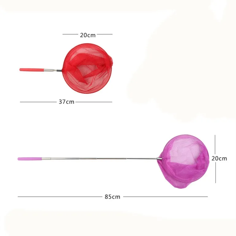 Телескопическая рыболовная сеть для ловли насекомых бабочек стрекозы из нержавеющей стали, удочка для ловли головастика, рыболовная сеть для детей на открытом воздухе, инструменты для очистки аквариума