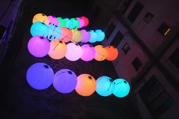 

Free shipment diameter 1m inflatable led balloon for event decoration