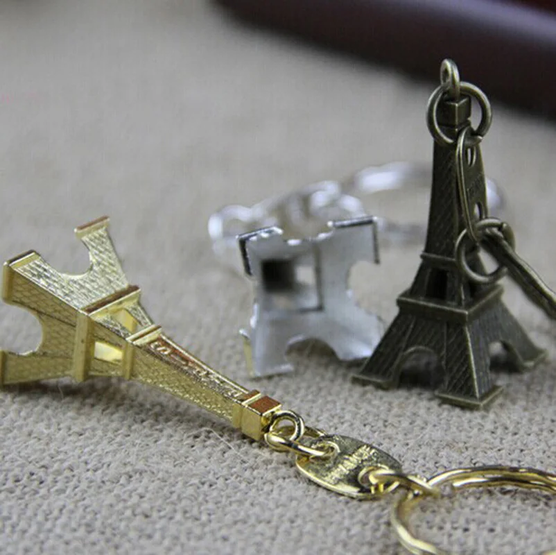 3D Classic Eiffel Tower Gift For  Women Men Keyfob Keychain Keyring Key Holder 