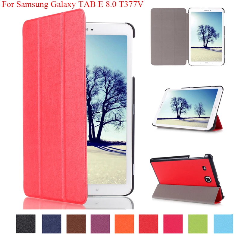 

For Samsung Galaxy Tab E 8.0 T377 T377V SM-T377 Custer Grain Pattern PU Leather Case fundas Stand Flip Tablet protection Cover