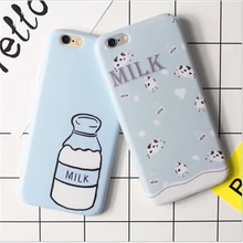 

New Arrival TPU Case For Apple iPhone 6 6s 7 Plus Frosted Cartoon Shell Animal Panda Hami Cat Milk Star Sun Smile Face Cover