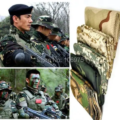 black mesh net scarf-scrim neckerchief cadets army military soldier airsoft 