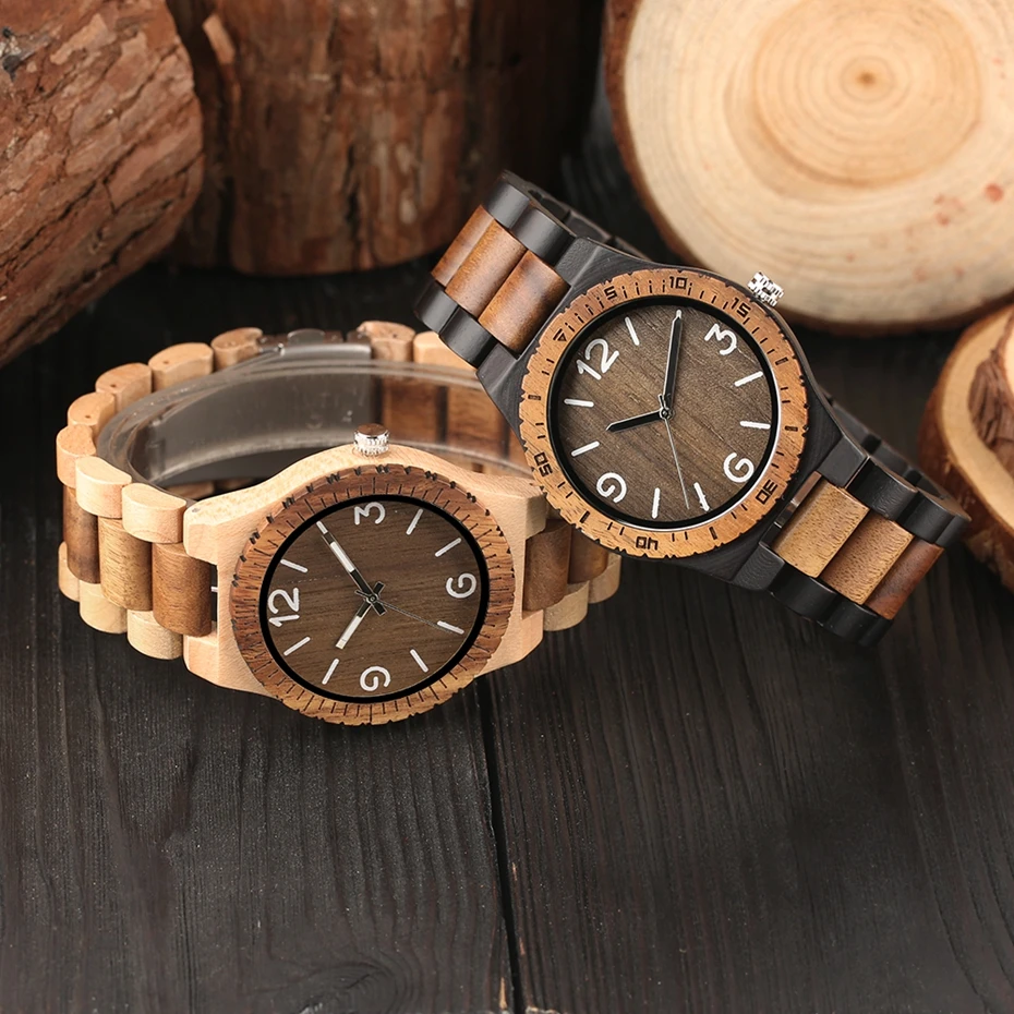 Minimalist Retro Full Wooden Watches Women Men Bamboo Wood Bracelet Fashion Creative Quartz Wristwatch Handmade Gifts Clock Hour 2018 (24)