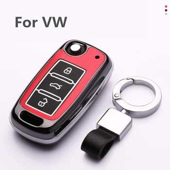 

luminous Car Remote key case for VW Golf Bora Jetta POLO GOLF Passat For Skoda Octavia A5 Fabia For SEAT Ibiza Leon Accessories