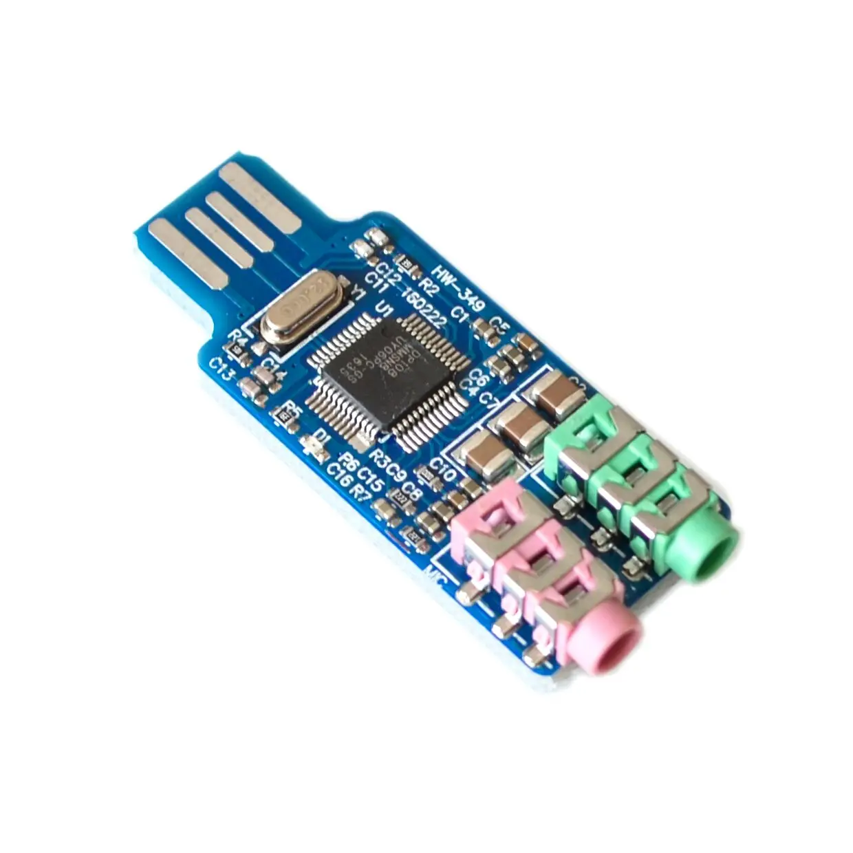 CM108 USB Drive Free Sound Card Laptop Computer External Sound Card