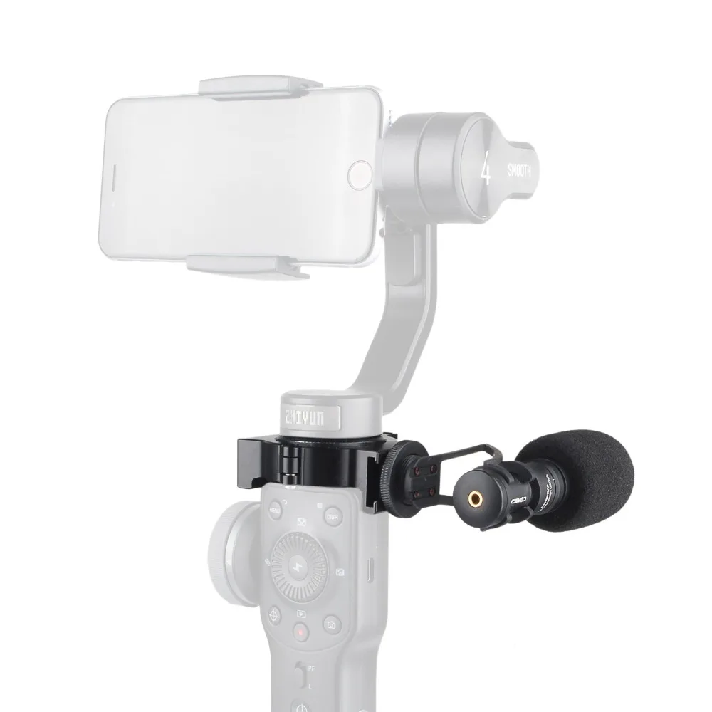 Адаптер для горячего башмака Eachshot Zhiyun Smooth 4 в микрофон светодиодный светильник Rode