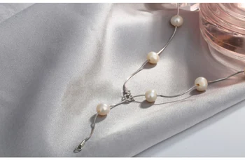 

2019 S925 Silver Pearl Necklace Short Clavicle Chain Luxury jewelry pearl necklaces choker for women love gift