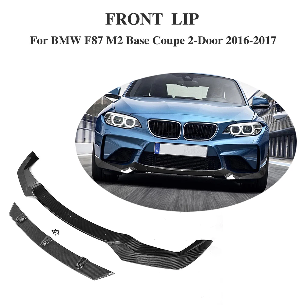 Carbon Fiber Car Racing Front Bumper Lip Spoiler for BMW F87 M2 Base Coupe 2 Door 2016 2017 | Автомобили и мотоциклы