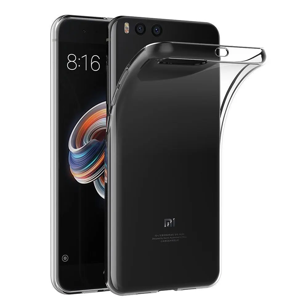 TPU Case for Xiaomi Mi Note 3 Ultra-Thin Soft Transparent Back Crystal Clear Slim Protective Silicone Full Cover |