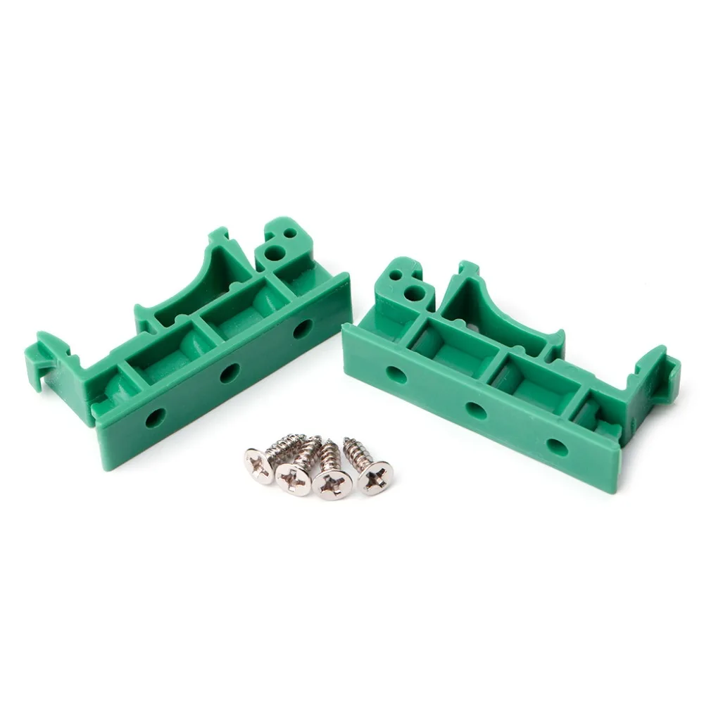 

PCB 35mm DIN Rail Mounting Adapter Circuit Board Bracket Holder Carrier Clips