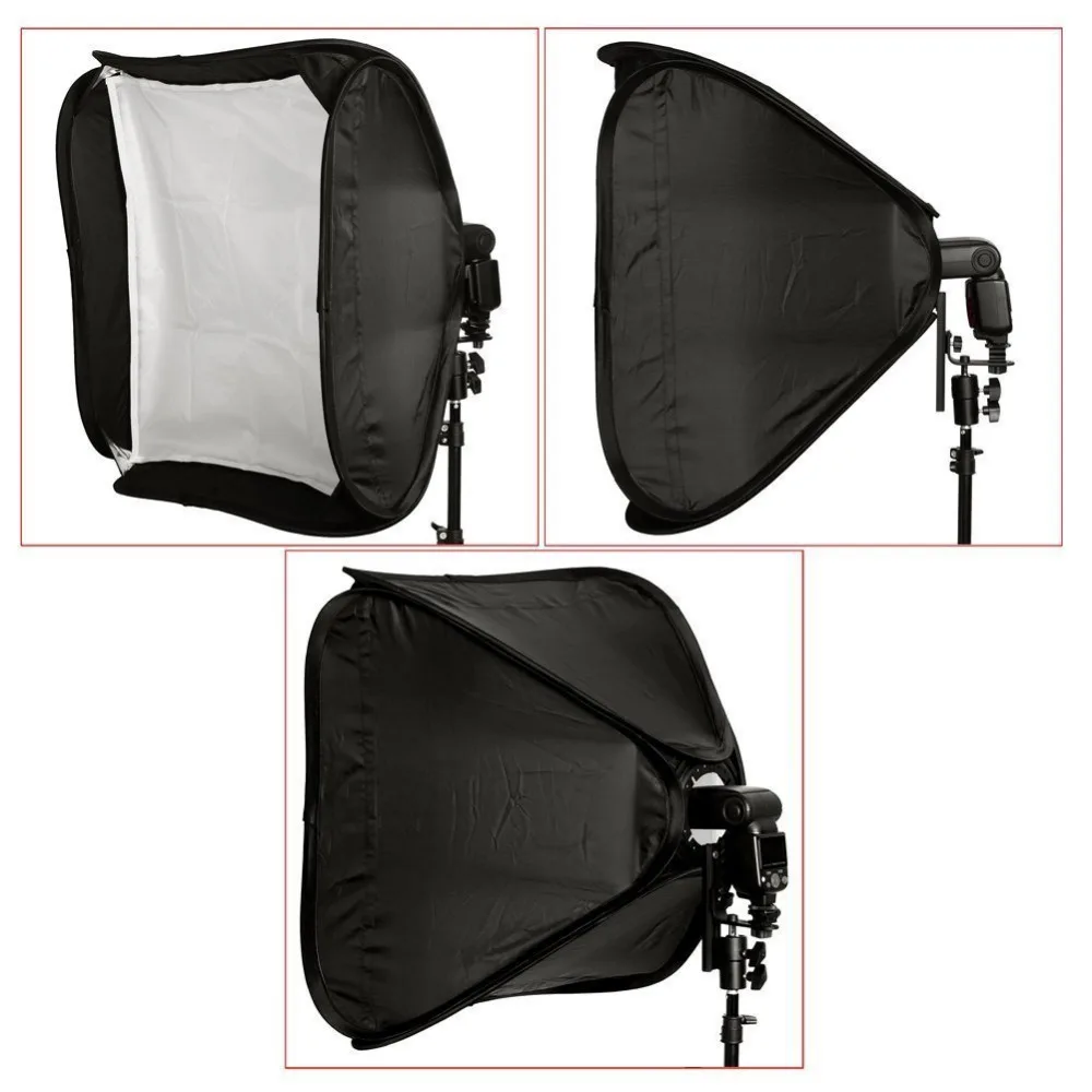 Neewer 24"x24"/60cmx60cm Professional Protable Foldable Off Camera Flash Photography SoftBox for