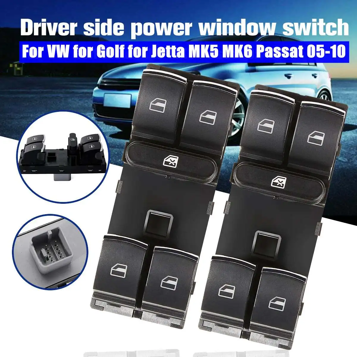 Buy 2 PCS Electric Power Window Master Switch For VW