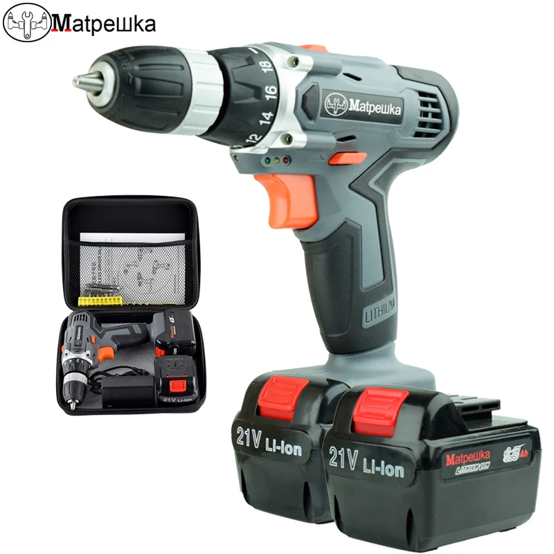 

21V Electric Screwdriver Multi-function Wireless Electric Cordless Drill Wireless Power Driver Power Tools +Professional tool