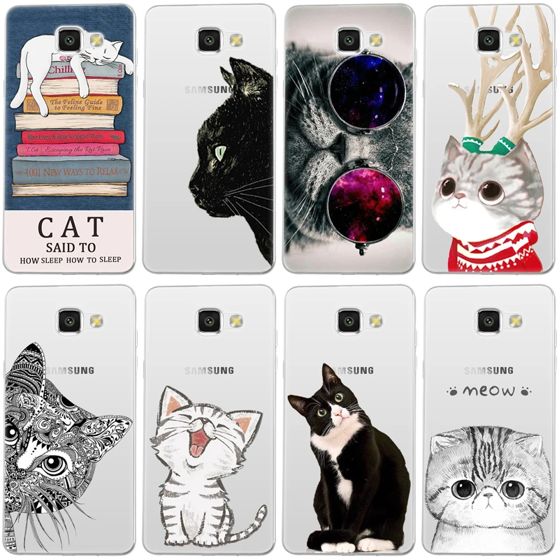 

Cat for iPhone X 7 8 Plus 6 6S 5S 5 Case for Samsung Galaxy J3 J5 J7 A3 A5 A8 S5 S6 S7 S8 S9 Plus Note 8 2016 2017 2018 Prime