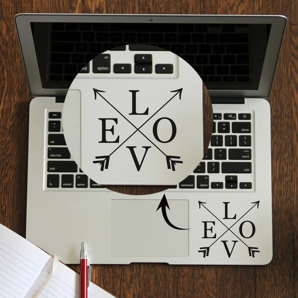 Love Arrows Vinyl Laptop Decal Trackpad Sticker for font b Apple b font font b Macbook