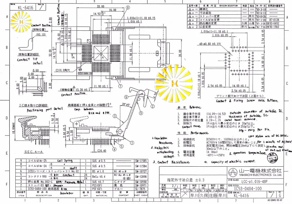 Programmer Adapter 100 Original NEW LCC 48Pin LCC48 IC Test Socket