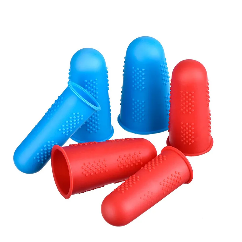 

Silicone Fingers Cover Cap Fingertip Protector Anti-skid Heat Resistant For Kitchen Barbecue -Drop