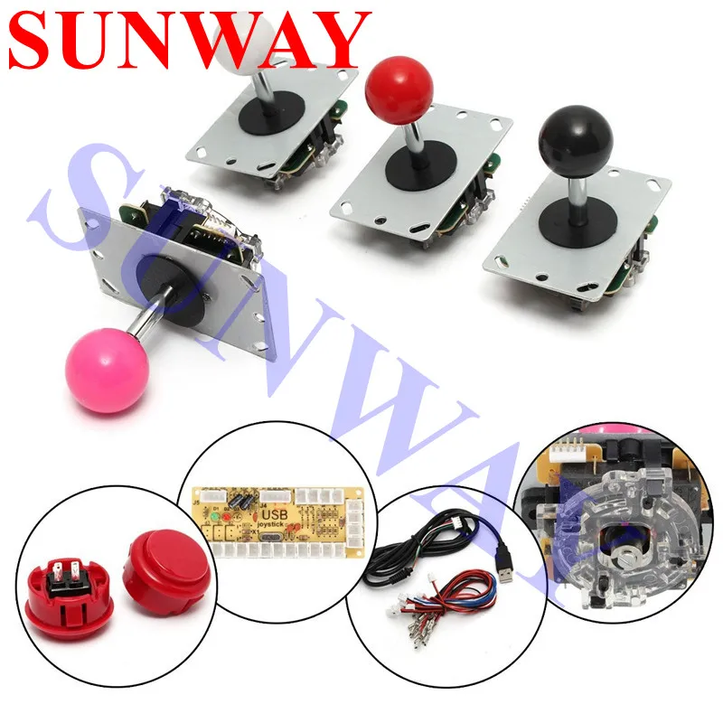 DIY-arcade-joystick-handle-set-kits-5-pin-24mm-30mm-push-buttons-spare-parts-USB-cable (3)_