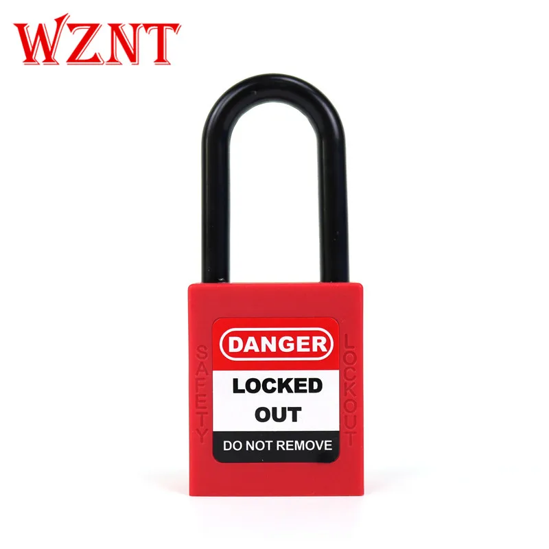 

NT-38P Master Lock ABS security padlock Plastic Shackle safety padlock ,Nylon non conductive safety padlock