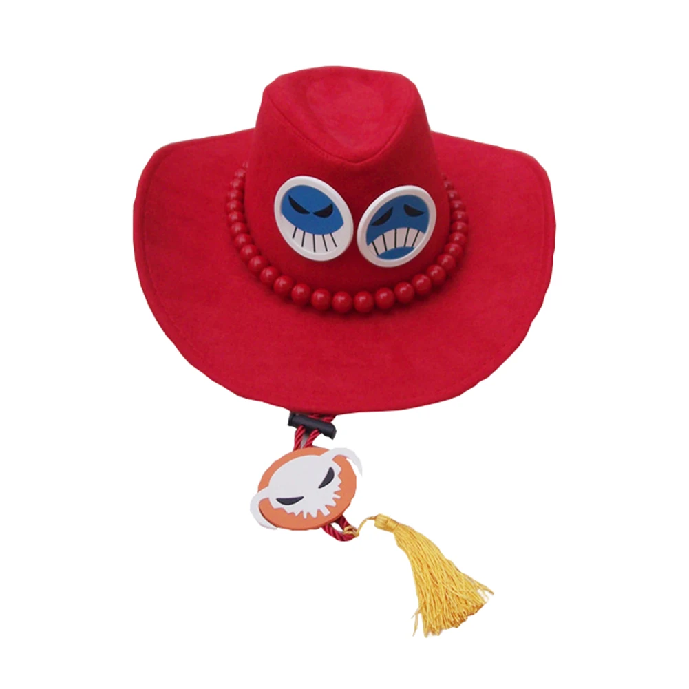 

Brdwn Unisex One Piece Fire Portgas D Ace Cosplay Cowboy Hat