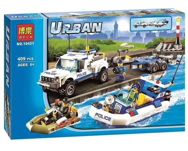 409 Sztuk Patrol Policji Miasto Policji Zestaw Klocki Zabawki