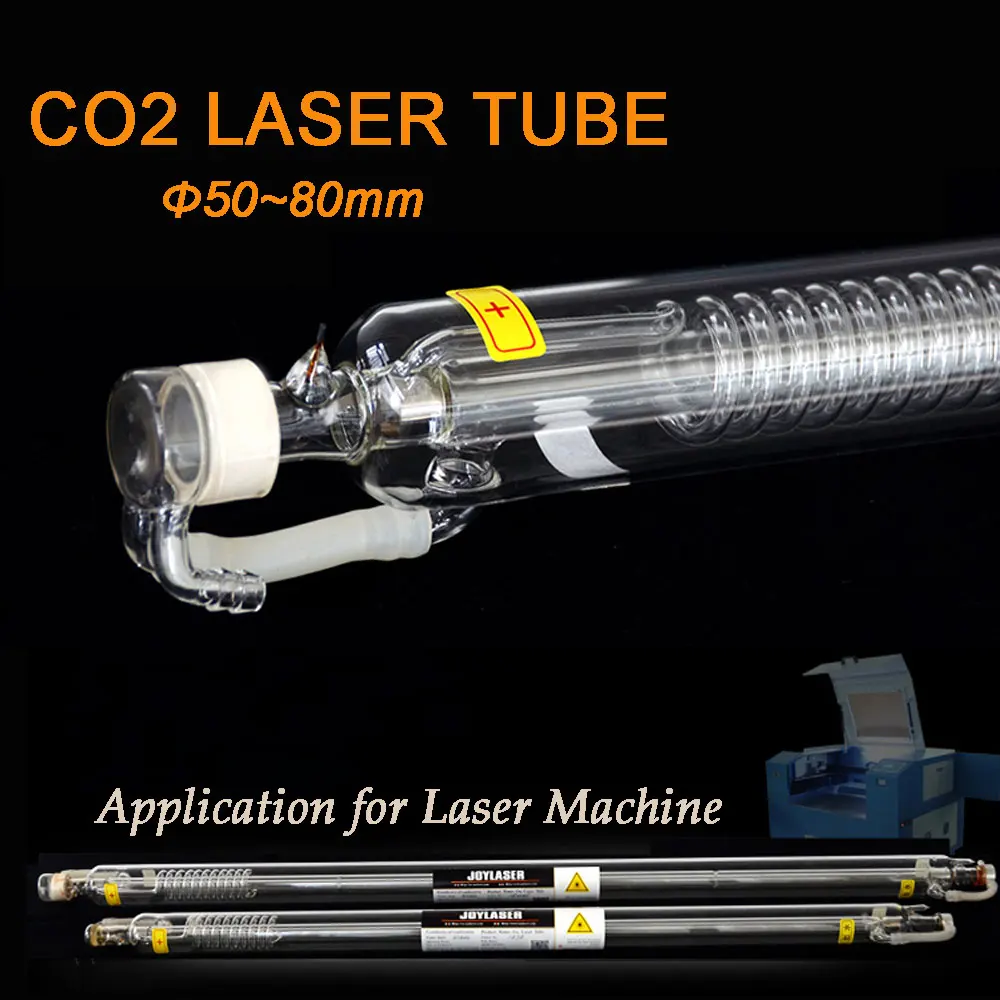 CO2 Laser Tube 40W 50W 60W 80W 100W 120W Glass Head Laser Lamp for Co2 ...