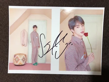 

hand signed Bangtan Boys JIN autographed photo MAP OF THE SOUL :PERSONA 5*7 042019D