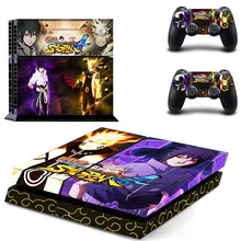 Супер Наруто Саске игры ПВХ PS4 кожи Наклейка Обложка для Sony Play Staion 4 консоли и 2 контроллера Ps4 Аксессуар стикер